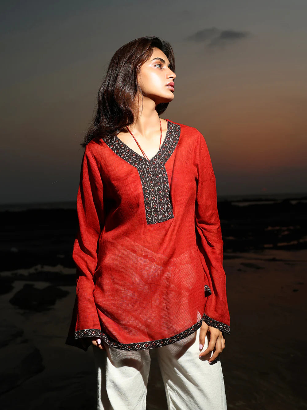 Shrishti mul cover up - kurti